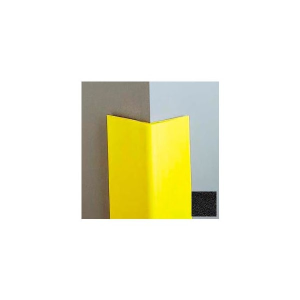 Vinyl-4" Wing Corner Guard, 4'H, Black, Heavy Duty Vinyl